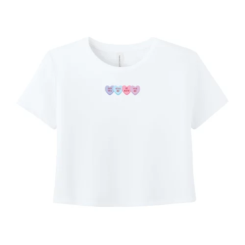 Need That Tees Valentine's Day Candy Crop Top brought to you by The Bear Traxs thebeartraxs.com