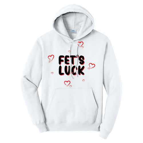 Need That Tees Fet's Luck White Hoodie
