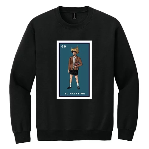 Need That Tees Bad Bunny El Halftime Crew Neck brought to you by The Bear Traxs thebeartraxs.com